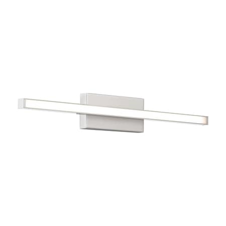 Dweled Parallax 18in LED Wall Sconce 3-CCT 2700K-3000K-3500K Set to 3000K in Brushed Nickel WS-73118